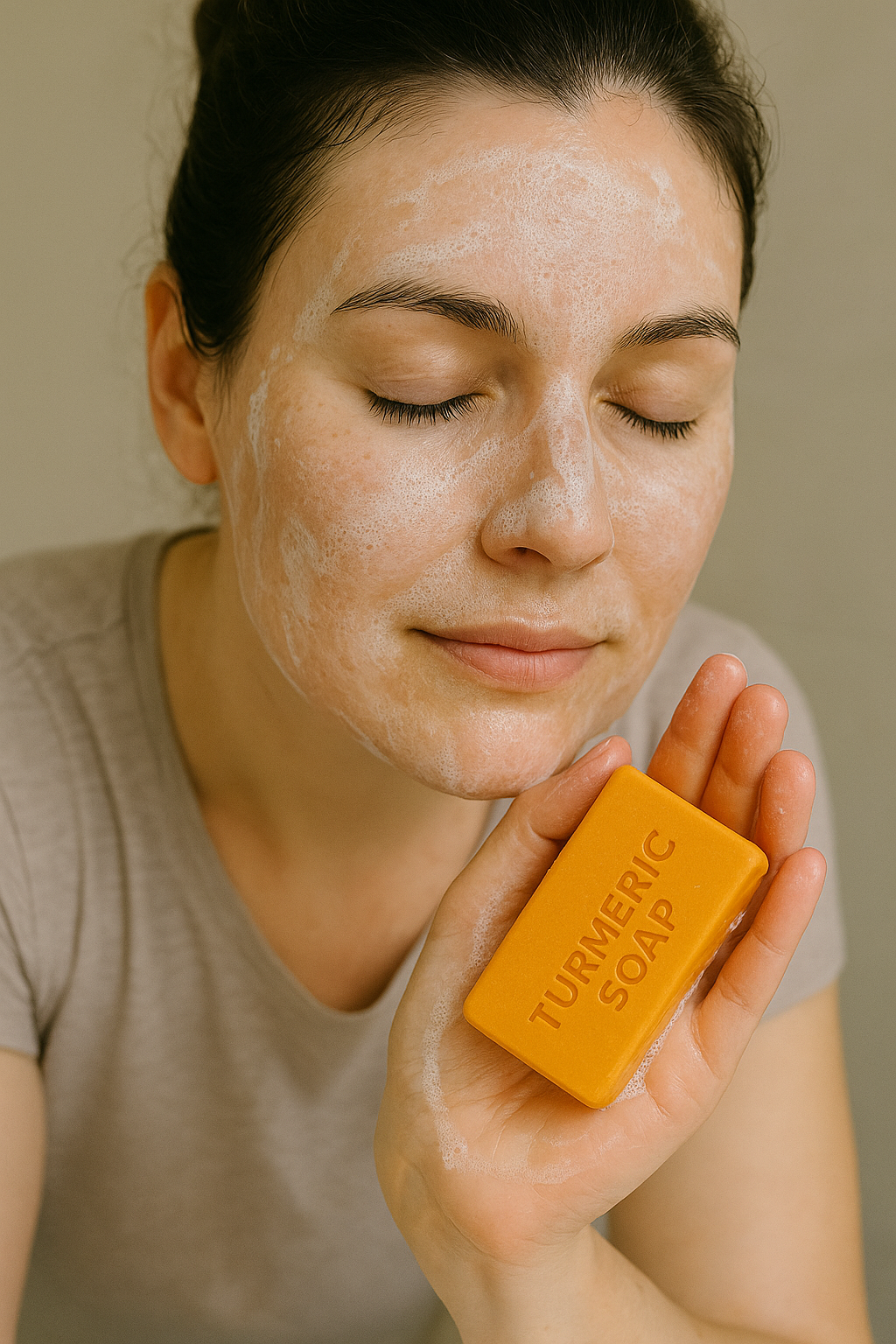 Jounebo Natural Turmeric Soap – Brightening & Deep Cleansing Bar