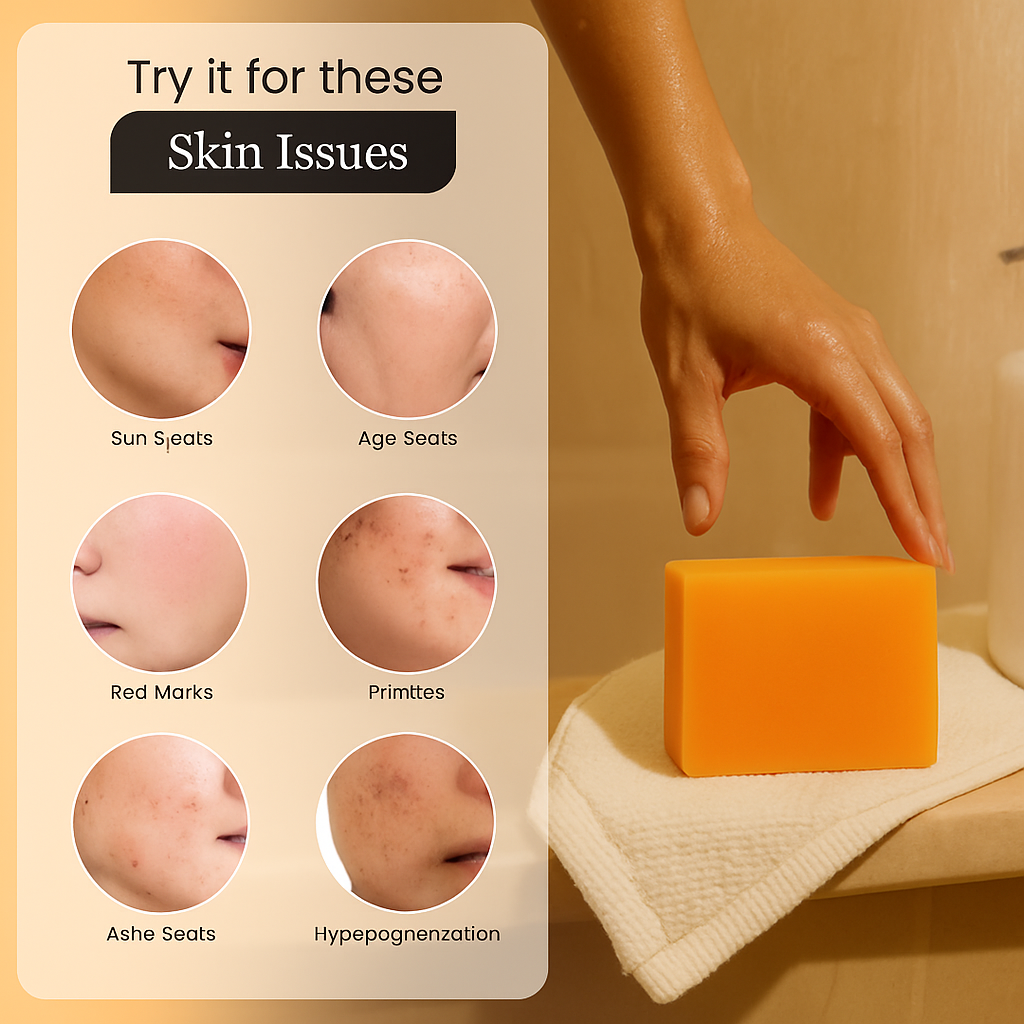 Jounebo Natural Turmeric Soap – Brightening & Deep Cleansing Bar