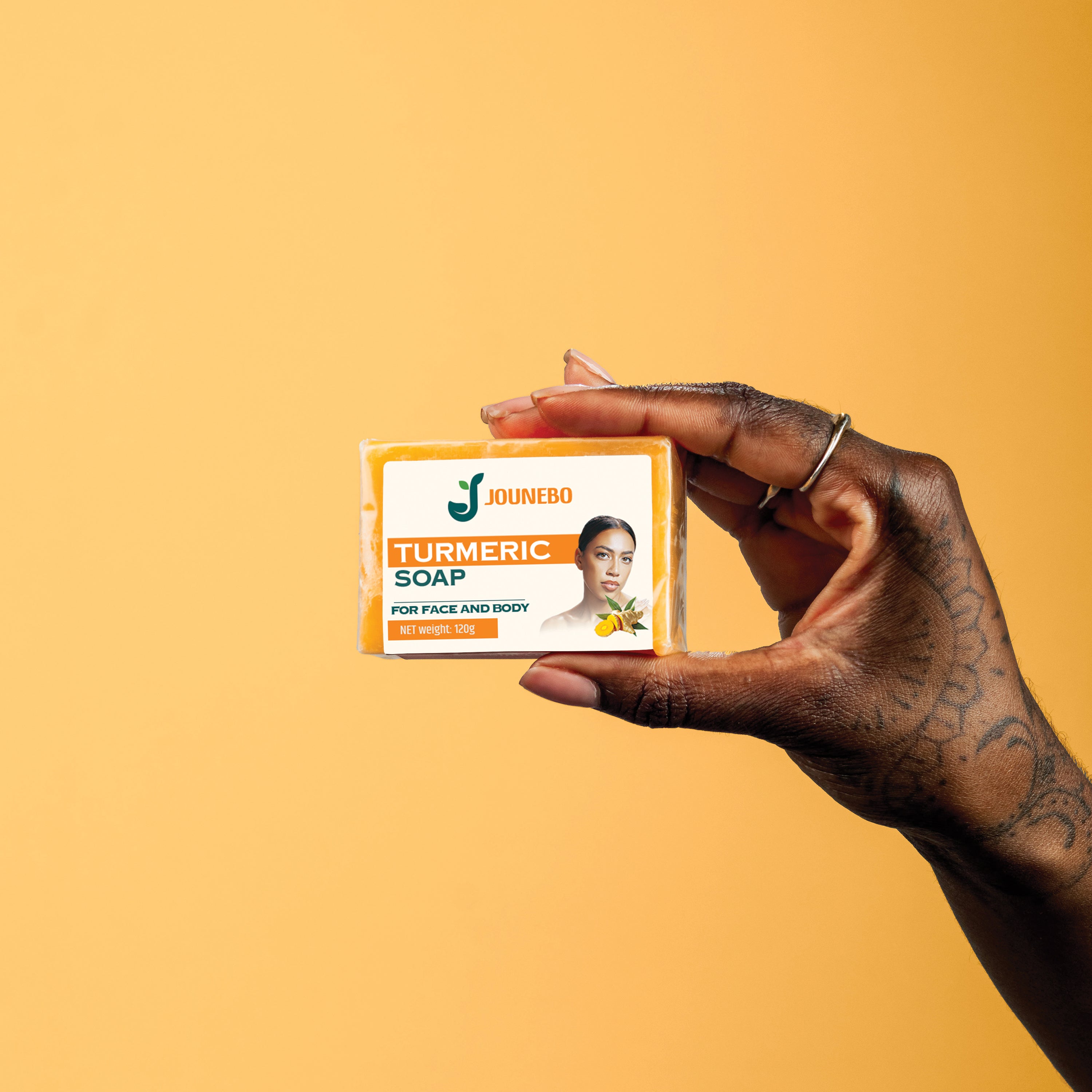 Jounebo Natural Turmeric Soap – For Brightening & Moisturizing